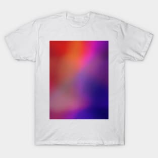 Colorful Magenta Pink Purple and Red Abstract Glow T-Shirt